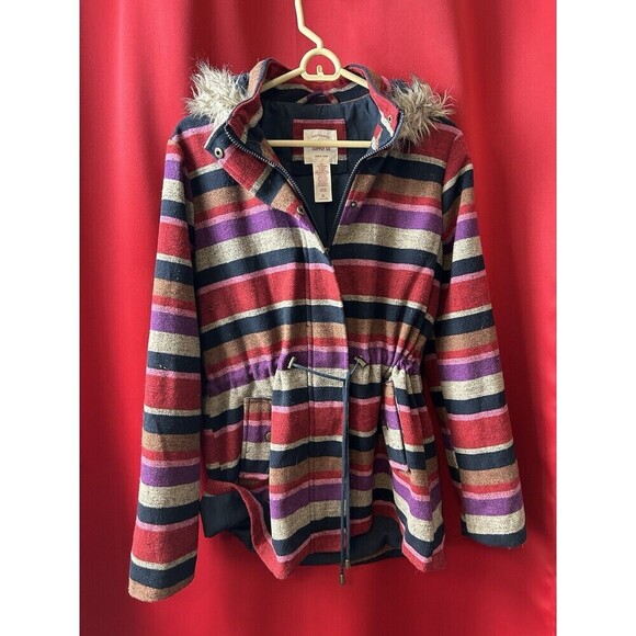 Vintage Mossimo Jacket Womens XL Bella Swan Elena Gilbert Y2K Wool Coat … - Picture 1 of 9